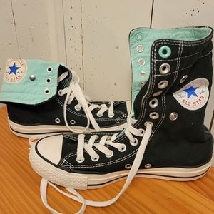 Converse Unisex Chuck Taylor Black Foldable High Top Sneakers